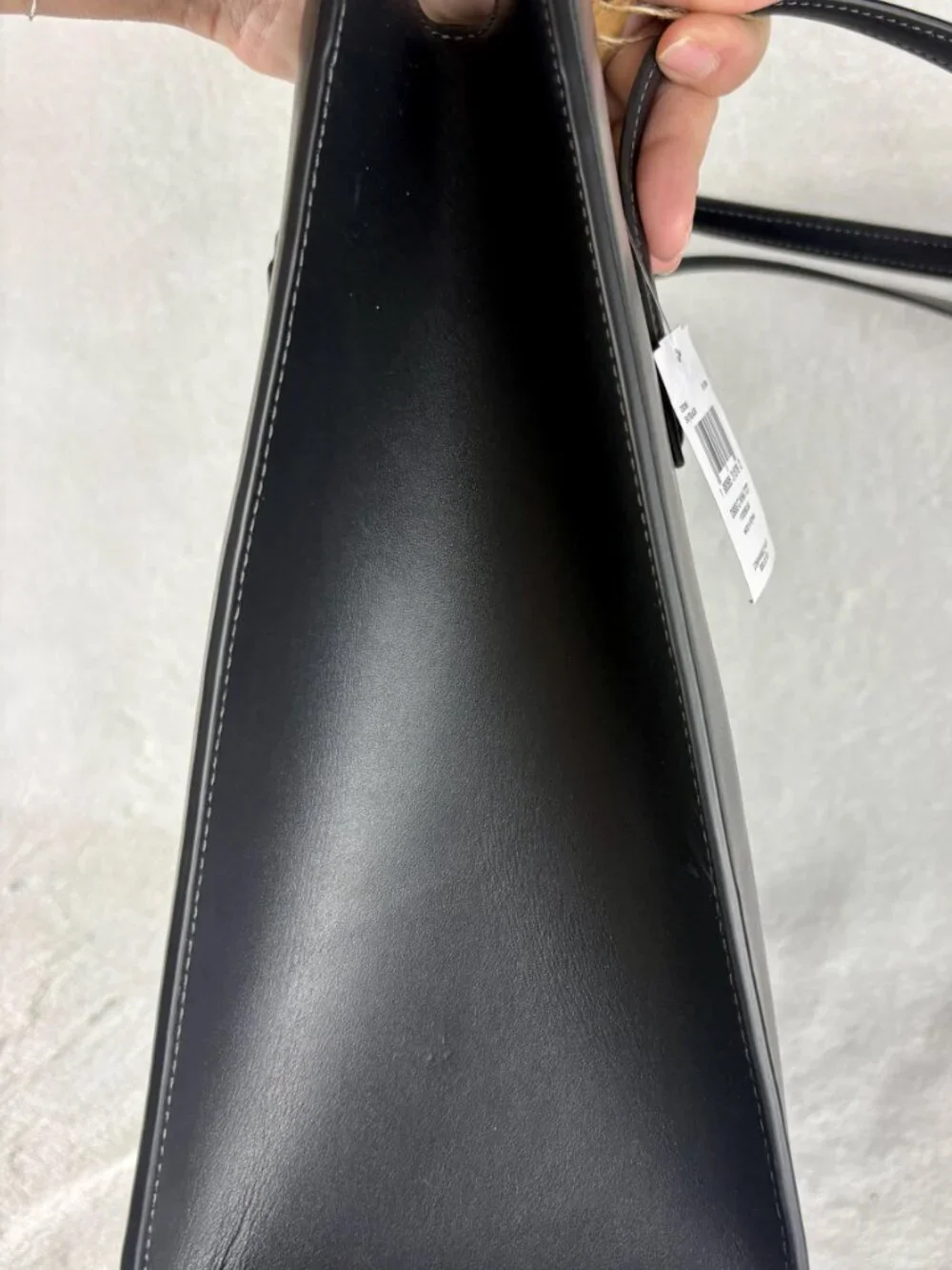 Coach NWT Nina Tote in Black Refined Leather - Picture 5 of 16